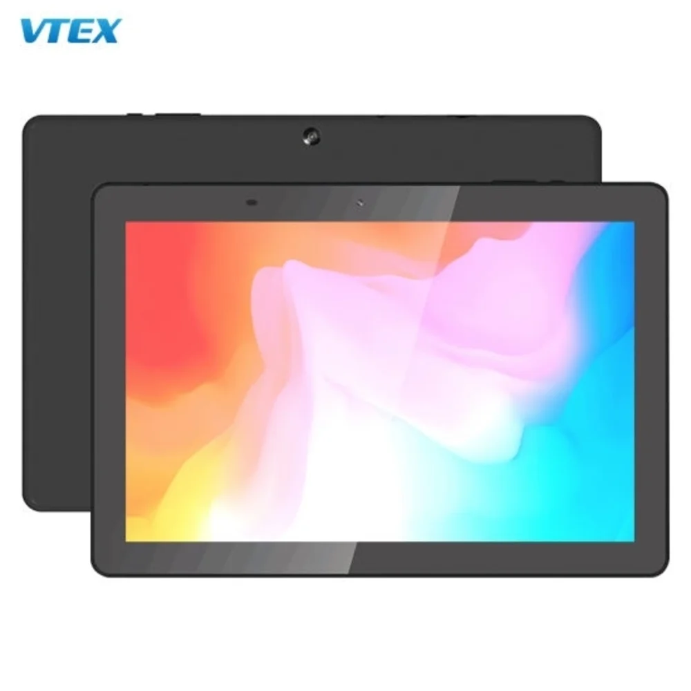 Sleek Purple Tablet with Dual Camera